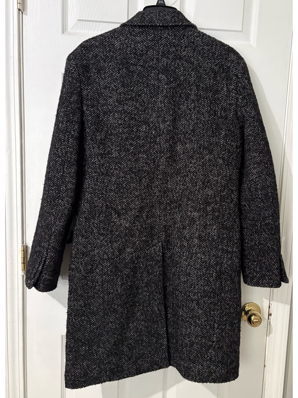 Crew Mercantile Ludlow Top
Coat Herringbone Tweed Overcoat Wool Men's 38 - Picture 3 of 6